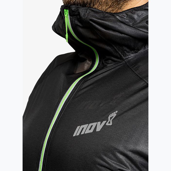 Geacă de alergare Inov-8 Raceshell Half Zip black 6