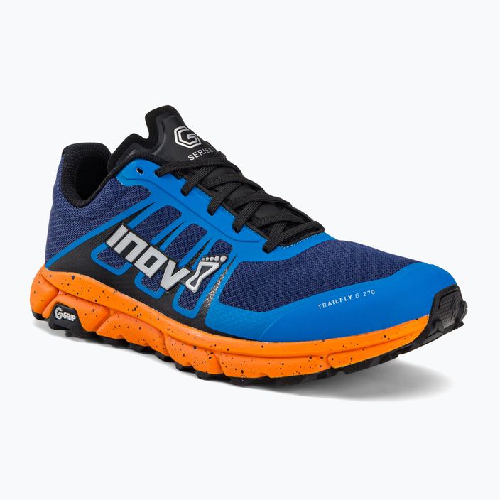 Pantofi de alergare pentru bărbați Inov-8 Trailfly G 270 V2 albastru-verde 001065-BLNE-S-01