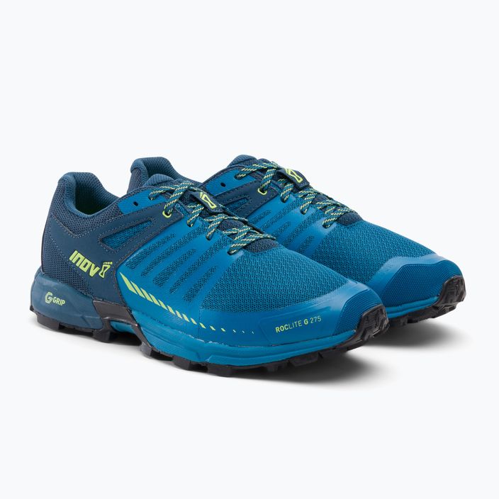 Pantofi de alergare pentru bărbați Inov-8 Roclite G 275 V2 albastru-verde 001097-BLNYLM 4