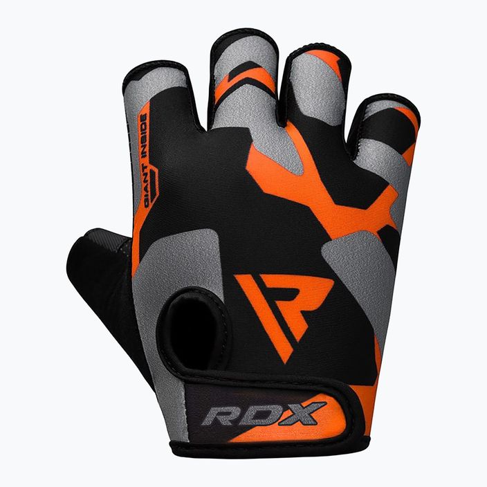 Mănuși de fitness RDX Sumblimation F6 negru-portocalii WGS-F6O 8