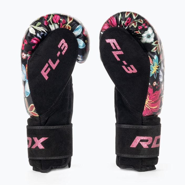 Mănuși de box RDX FL-3 negru-colorate BGR-FL3 4