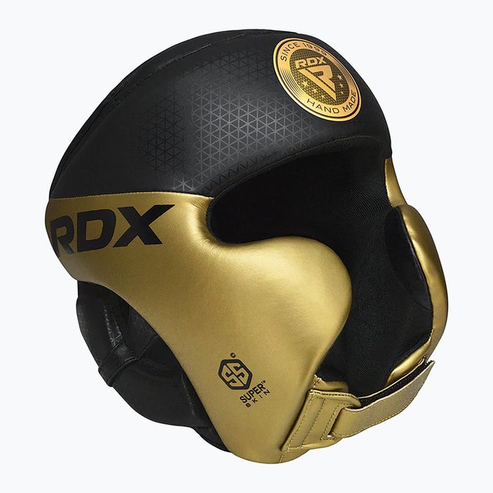 Cască de box RDX L1 Mark Pro Cheek Boxing Training Head Guard golden