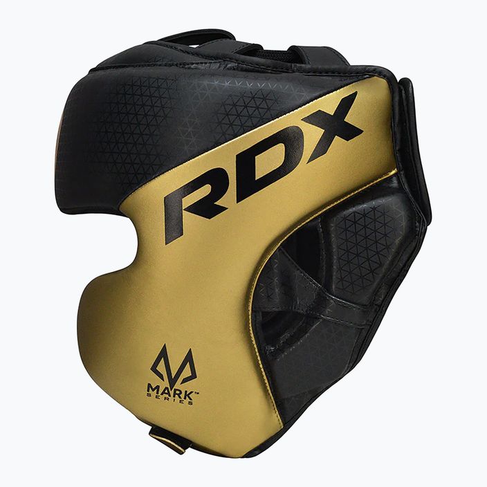 Cască de box RDX L1 Mark Pro Cheek Boxing Training Head Guard golden 2