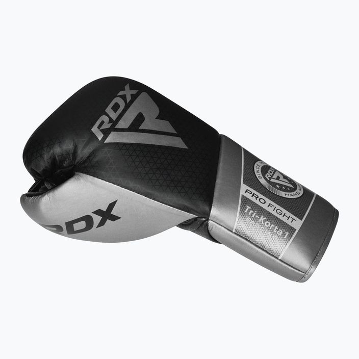 Mănuși de box RDX K1 Mark Pro Fight Boxing silver 3