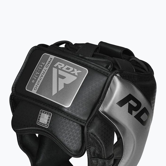 Cască de box RDX L1 Mark Pro Cheek Boxing Training Head Guard silver 3