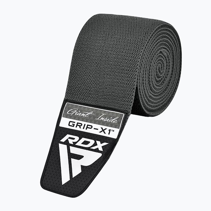 Benzi pentru genunchi RDX Compression Elasticated Knee Wrap grey