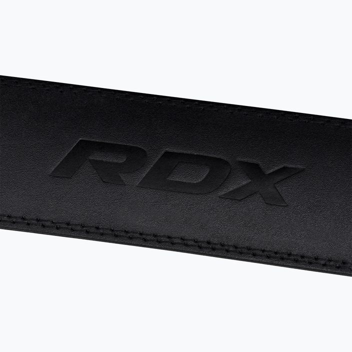 Centură pentru ridicarea greutăților RDX Belt 4" Leather black 6