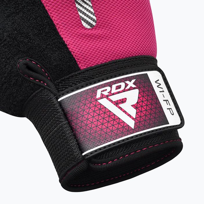 Mănuși de antrenament RDX W1F Full Finger pink 5