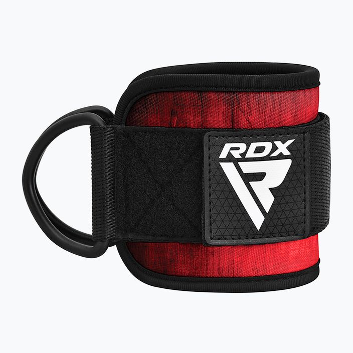 Curele cu cârlig pentru gleznă RDX A4 Ankle Straps For Gym Cable Machine red