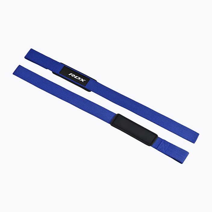 Curele pentru ridicat greutăți RDX W1 Weight Training Wrist Straps blue 3