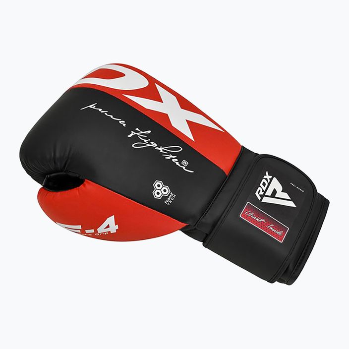 Mănuși de box pentru femei RDX BGR-F4 red/black 5