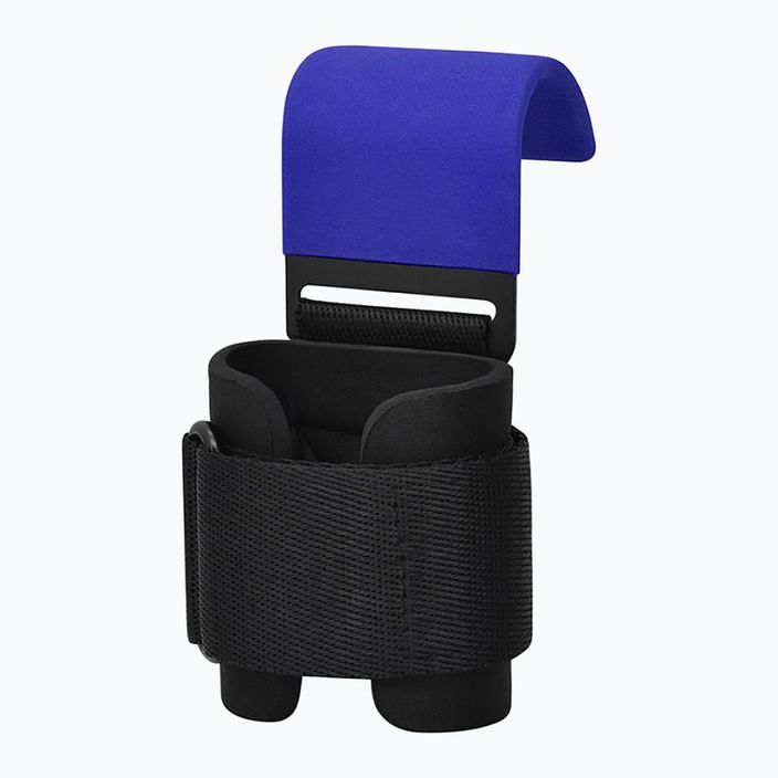 Curele pentru ridicat greutăți cu cârlige  RDX W5 Weight Lifting Hook Strap blue 3