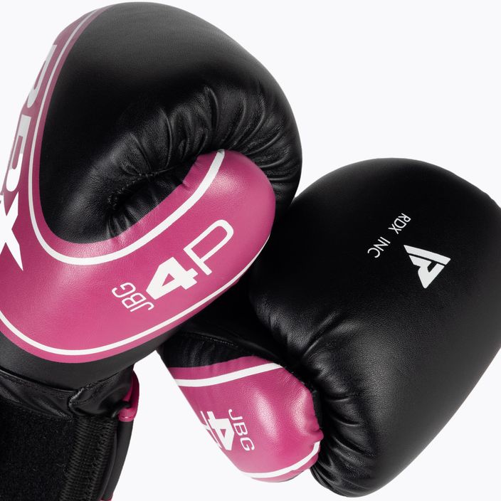 RDX mănuși de box pentru copii negru și roz JBG-4P 10