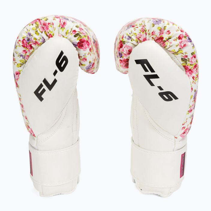 Mănuși de box RDX FL-6 alb-roze BGR-FL6W 4