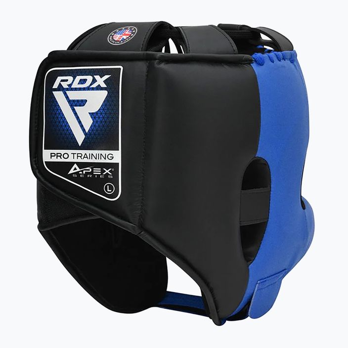 Cască de box RDX Apex Boxing Head Gear With Nose Protection Bar blue 3