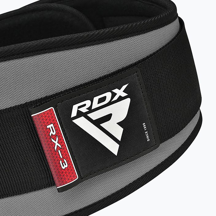 Curea pentru ridicarea greutăților RDX Weightlifting 6" Neoprene Gym X3 grey 5