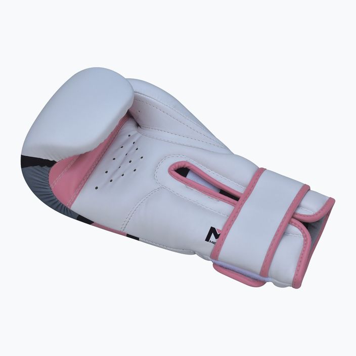 Mănuși de box pentru femei RDX BGR-F7 alb și roz BGR-F7P 11