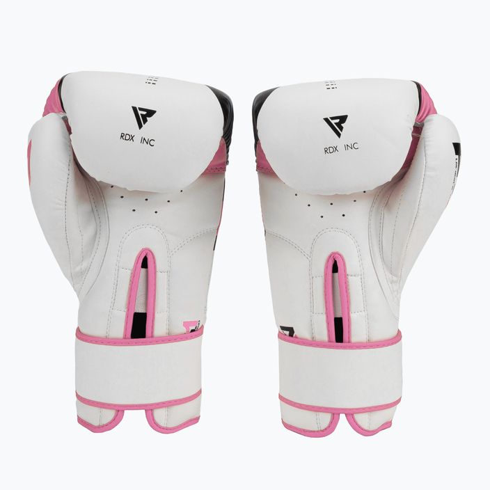 Mănuși de box pentru femei RDX BGR-F7 alb și roz BGR-F7P 2