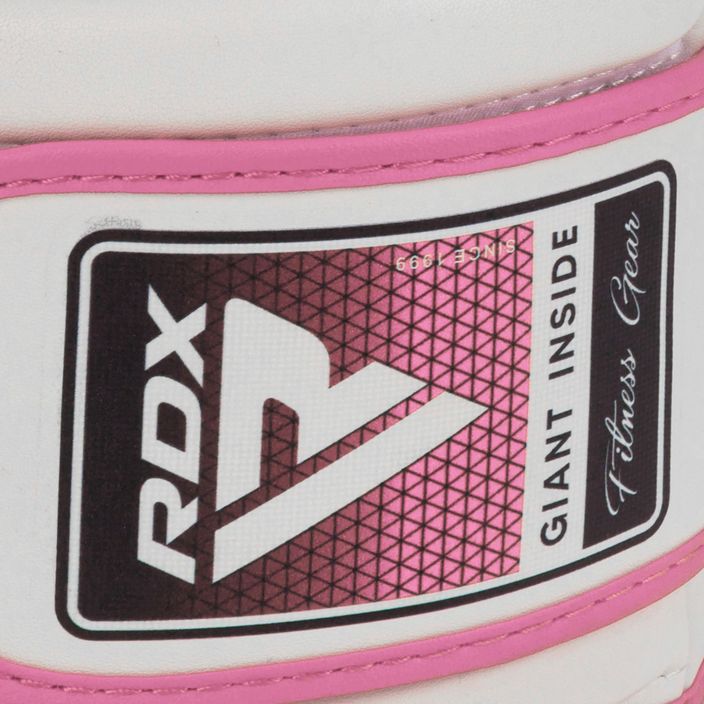 Mănuși de box pentru femei RDX BGR-F7 alb și roz BGR-F7P 5