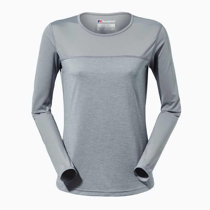 Longsleeve de antrenament pentru femei Berghaus Voyager Tech Tee Basecrew monument/harbour mist 8