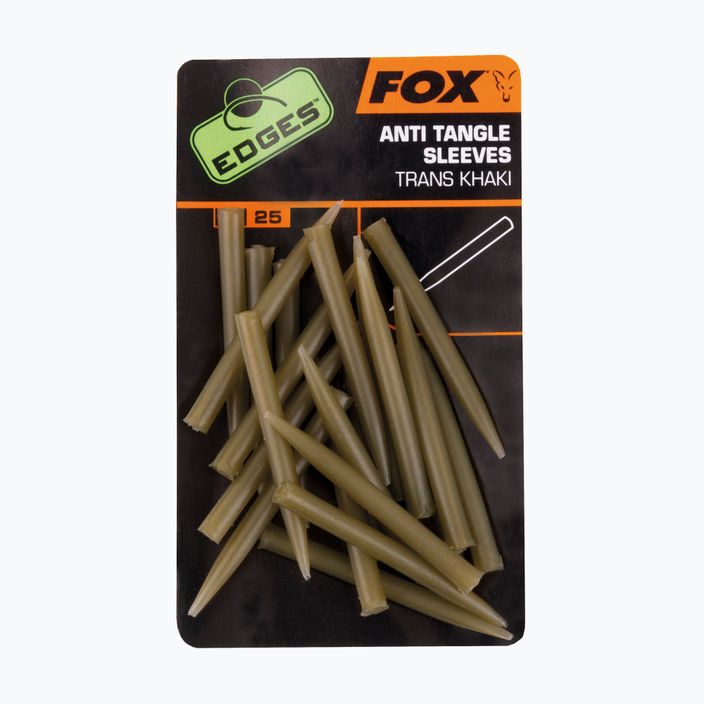 FOX Edges Anti Tangle Sleeves 25 buc. Trans kaki CAC481