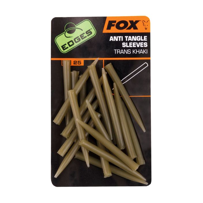 FOX Edges Anti Tangle Sleeves 25 buc. Trans kaki CAC481 2