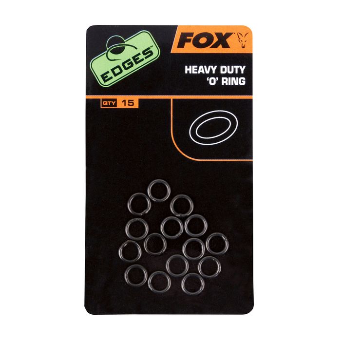 Fox Edges Heavy Duty O inel O inel de crap de legătură 15 buc negru CAC496 2