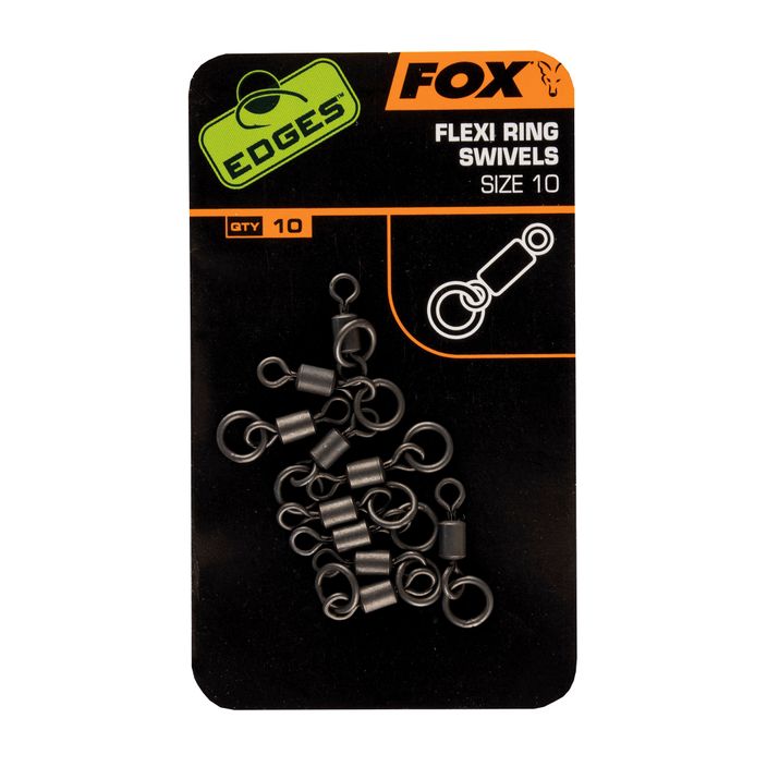 Fox Edges Flexi Ring Swivel pentru crap roșu CAC529 2