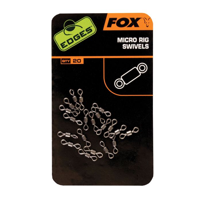 Fox Edges Micro Rig Swivels pivotante pentru crap negru CAC538 2