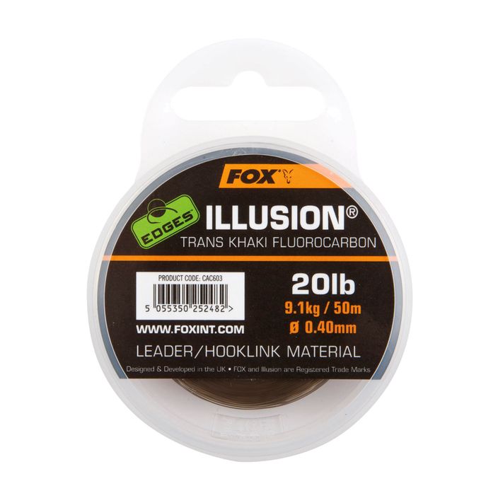 Flurocarbon linie Fox Edges Illusion Flurocarbon Leader verde CAC604 2