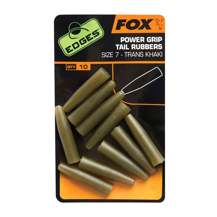 Fox Edges Surefit Tail Rubbers Fox Edges Surefit Tail Rubbers protecții sigure pentru clipuri 10 buc. Trans kaki CAC637 2