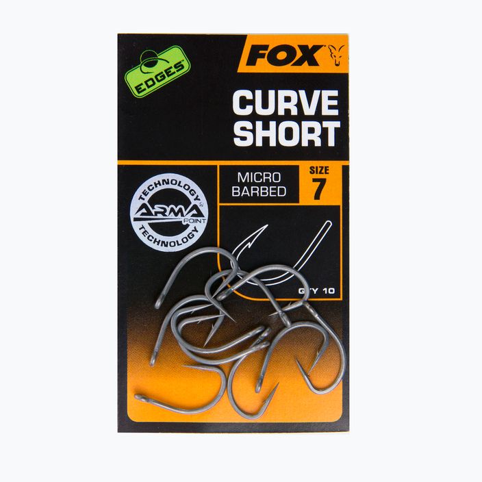 Fox Edges Armapoint Armapoint Curve Shank Short carp cârlige gri CHK210 2