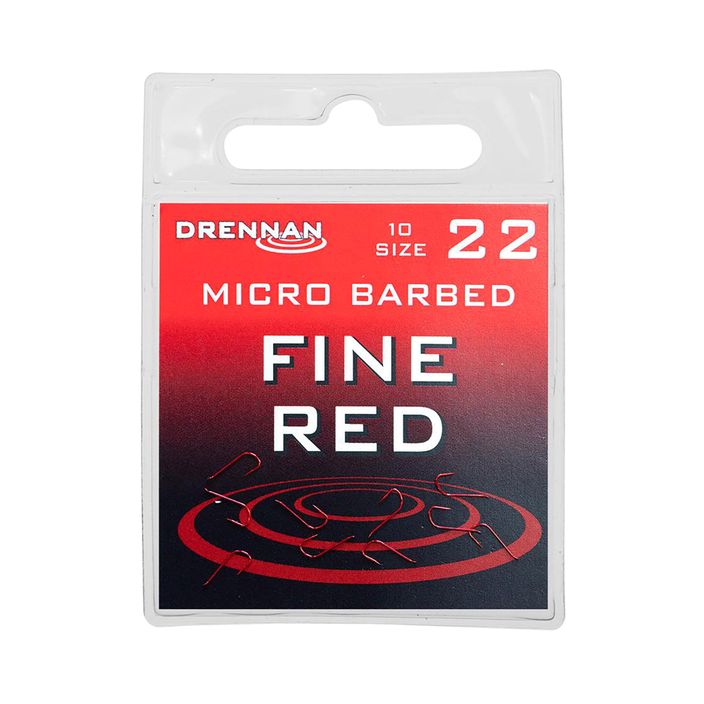 Drennan Fine Red Fine Red float cârlige roșu HSFR022 2