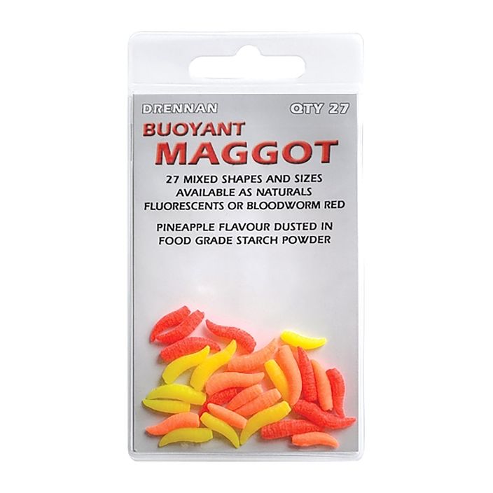 Drennan Buoyant Maggot Maggot momeală artificială cu vierme 27 buc. Fluo TGABBM002 2