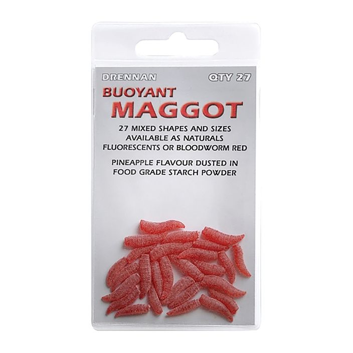 Drennan Buoyant Maggot Maggot momeală artificială 27 buc roșu TGABBM003 2