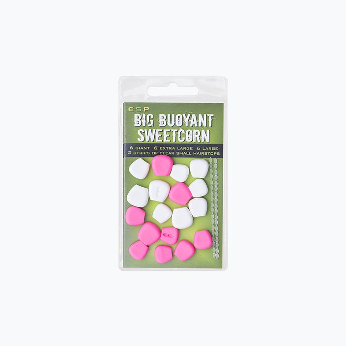 ESP Big Buoyant Sweetcorn Sweetcorn momeală artificială de porumb roz și albă ETBSCPW008 3