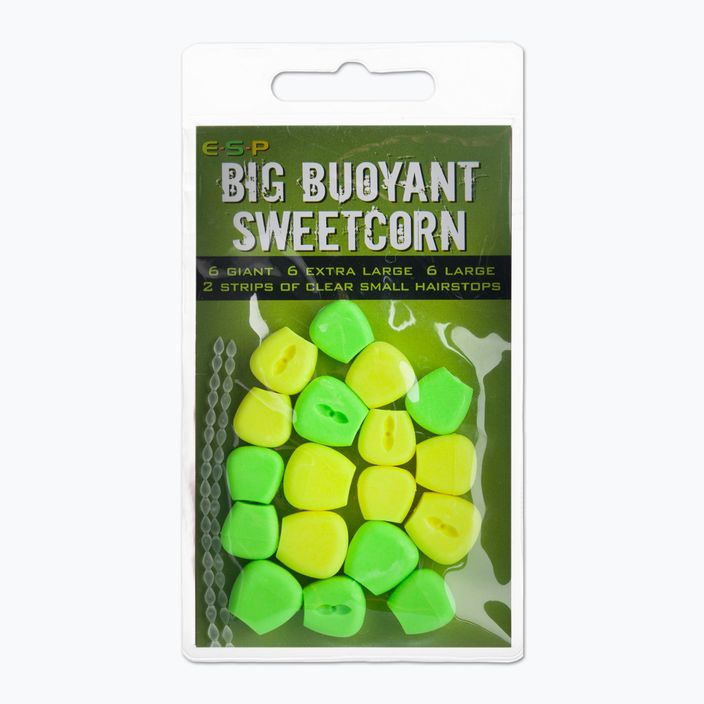 ESP Buoyant Sweetcorn verde și galben  momeală artificială de porumb ETBSCGY006 2