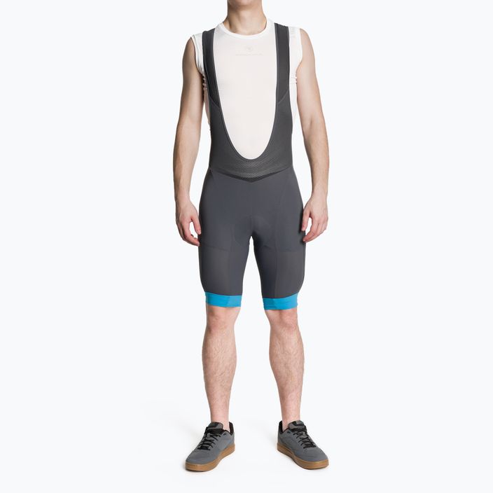 Endura Xtract Lite Bibshort bărbați pantaloni scurți de ciclism hi-biz albastru