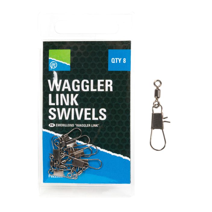 Preston Waggler Link Swivels methode de siguranță negru P0220021 2