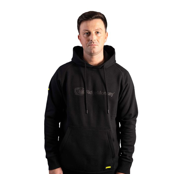 RidgeMonkey Sweatshirt de pescuit pentru bărbați Apearel Heavyweight Hoody negru RM629 2