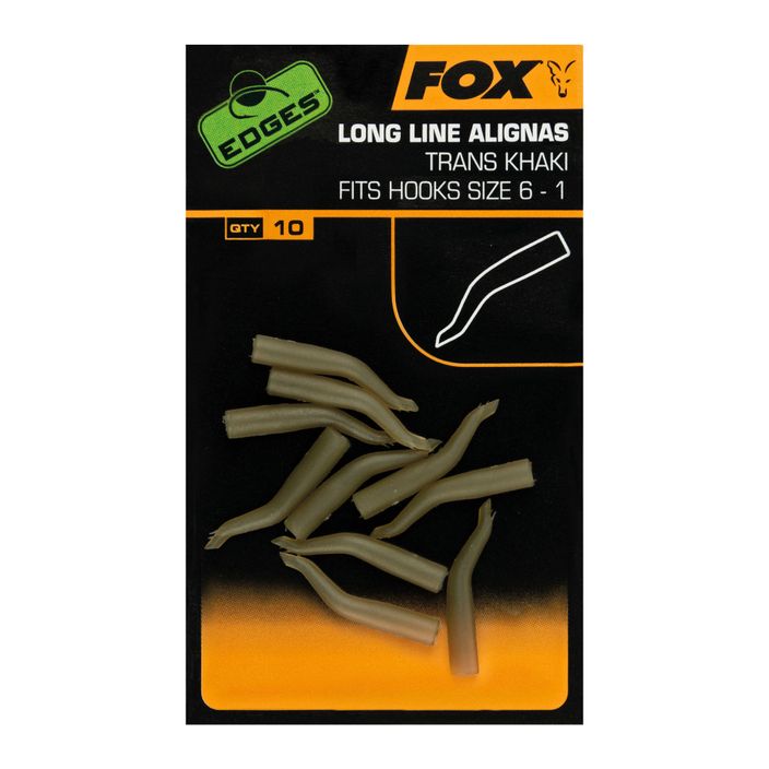 FOX Edges Line Aligna Poziționer de cârlig lung 10 buc. Trans kaki CAC724 2