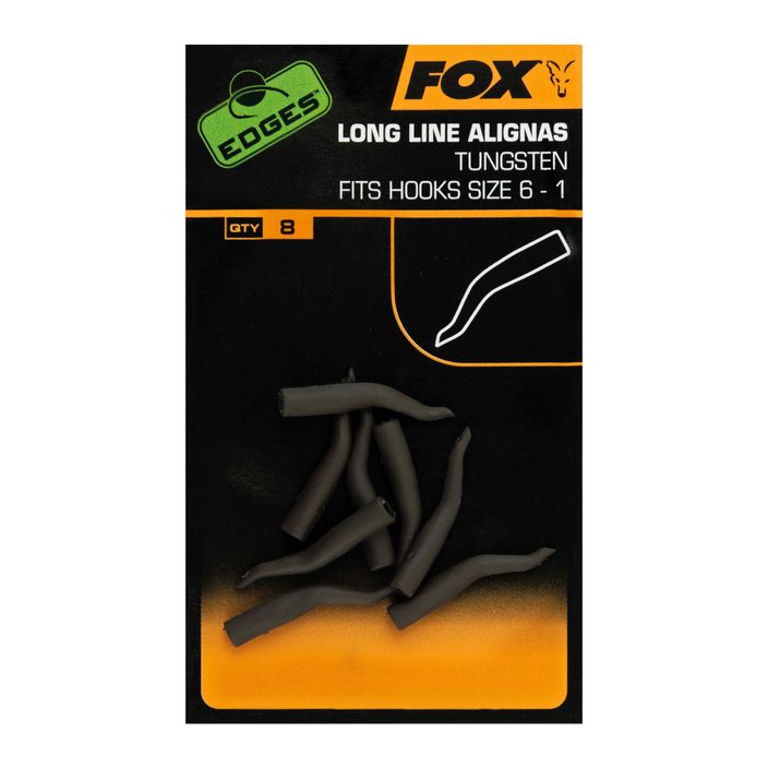 FOX Edges Line Aligna Long Tungsten poziționer de cârlig 8 buc. CAC726 2