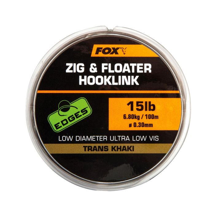 FOX Zig și Floater Hooklink 100m maro CML169 linie maro 2