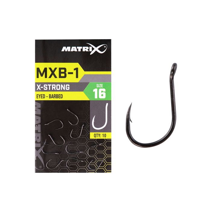 Matricea MXB-1 Cârlige cu ochi ghimpate 10 buc negru GHK152 2