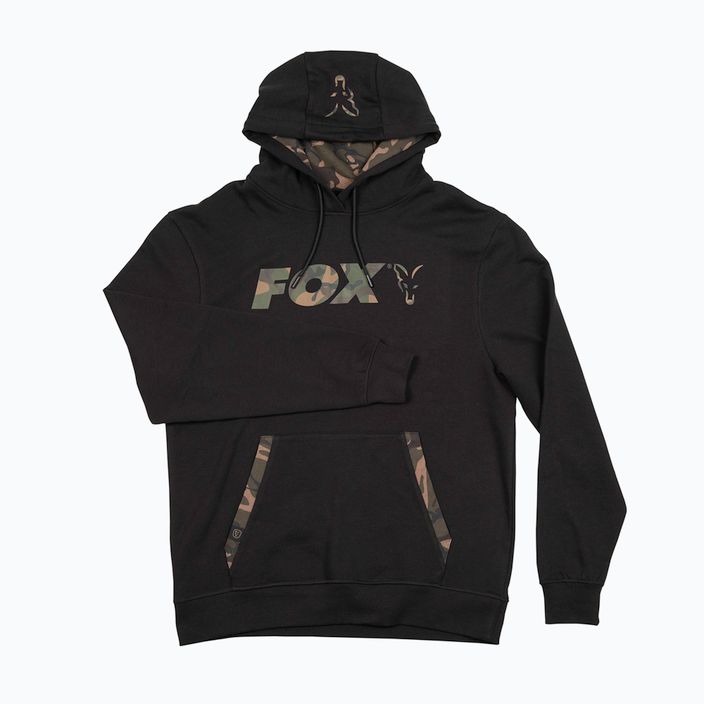 Pulover cu imprimeu Fox LW negru CFX1