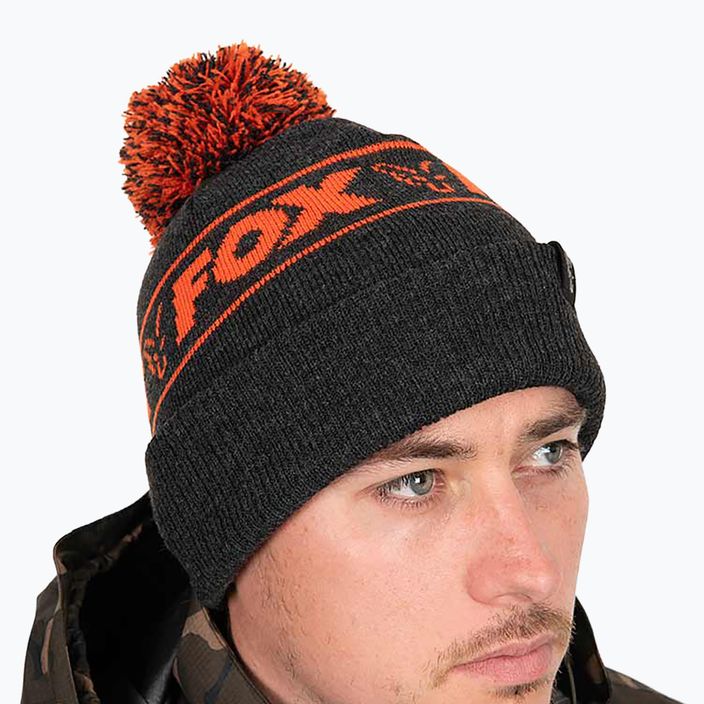 Căciulă Fox International Collection Bobble black/orange 6