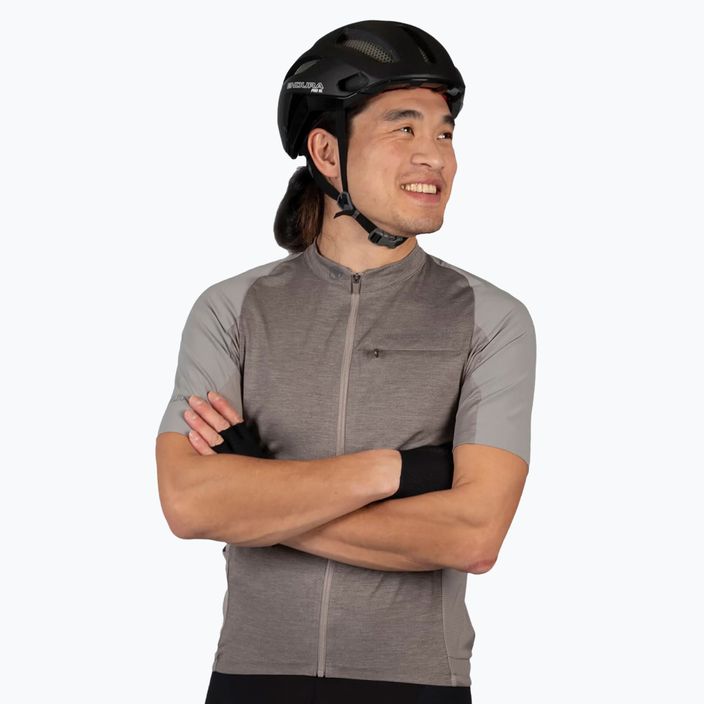 Tricou de ciclism pentru bărbați Endura GV500 Reiver S/S fossil