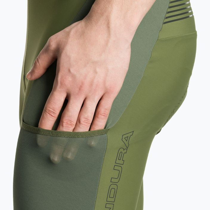 Pantaloni scurți de ciclism pentru bărbați Endura GV500 Reiver Bibshort olive green 3