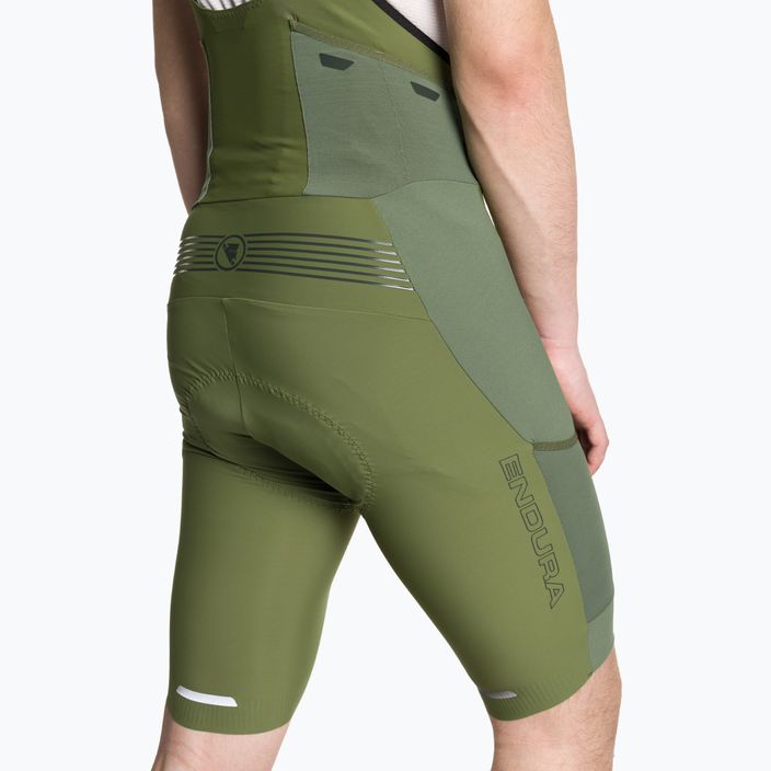 Pantaloni scurți de ciclism pentru bărbați Endura GV500 Reiver Bibshort olive green 4