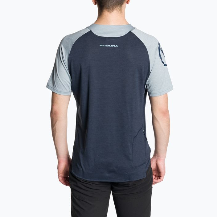 Tricou de ciclism pentru bărbați Endura Singletrack ink blue 2